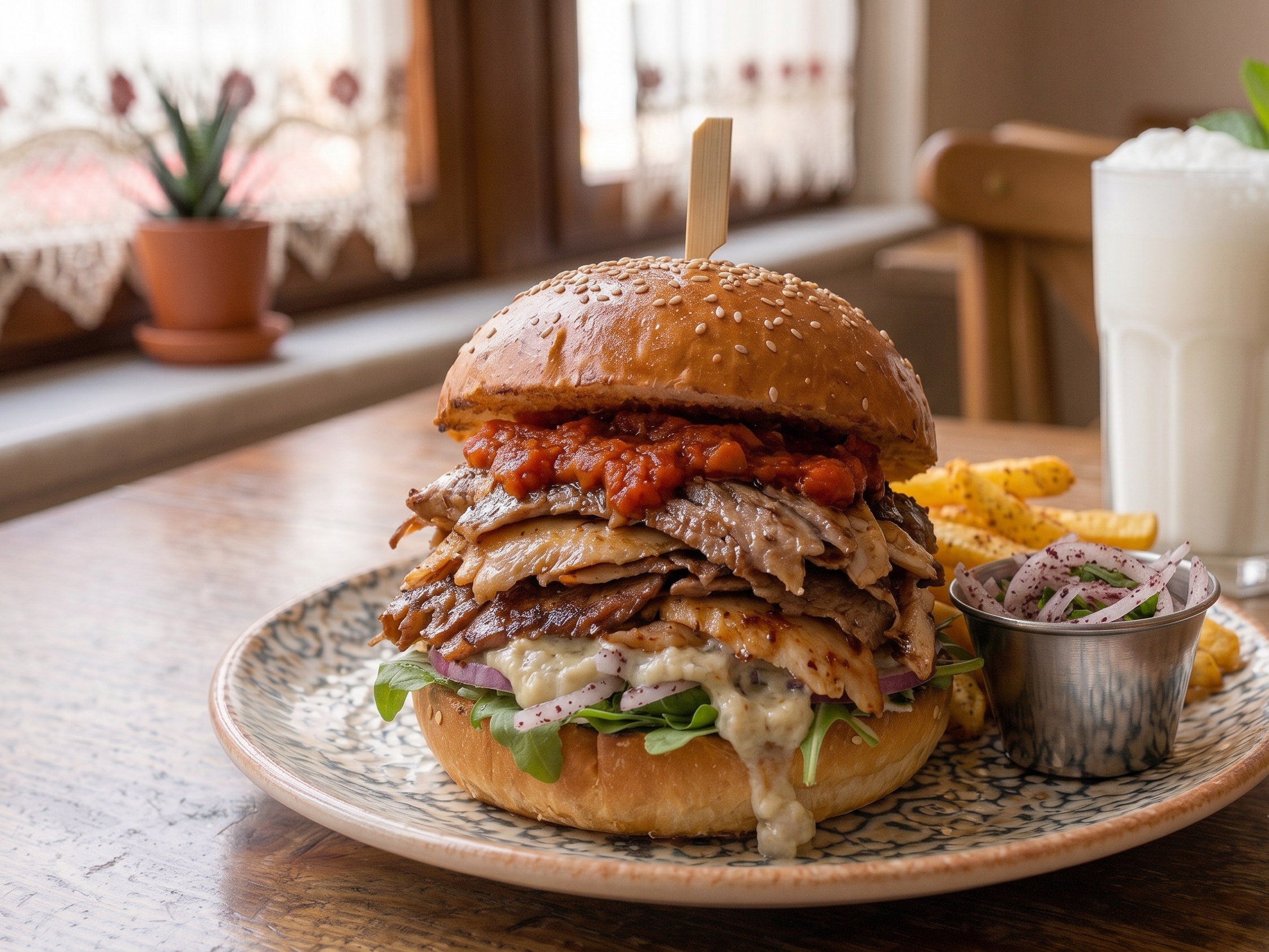 Beğendili Döner Burger